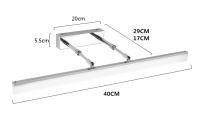 LED กระจกแสง40เซนติเมตร12วัตต์ AC90-240V กันน้ำที่ทันสมัยเครื่องสำอางโคมไฟติดผนังอะคริลิสำหรับกระจกห้องน้ำโคมไฟแสงเชิงเทียนโคมไฟ