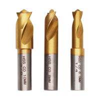 3pcs 6.5/8/10mm Surface Titanium Plating HSS CO Rotary Spot Weld Cutter Sawtooth Point Drill Bit Remove Sheet Metal Solder Joint