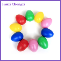 Fanzi เครื่องเคาะพลาสติก1x เพอร์คัสชั่นรูปไข่ Maracas Shakers ของขวัญสนุก Kids Toys เด็ก