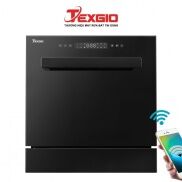 Máy rửa bát texgio TGWFD78GB - 11 Bộ Kết Nối WIFI, Sấy Khí Nóng PTC