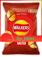 Ready Salted Crisps Walkers 32.5 G.