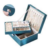 High Capacity Double-Layer Jewelry Storage Box Multifunction Jewelry Organizer Necklace Earring Bracelet Display Holder Gift Box