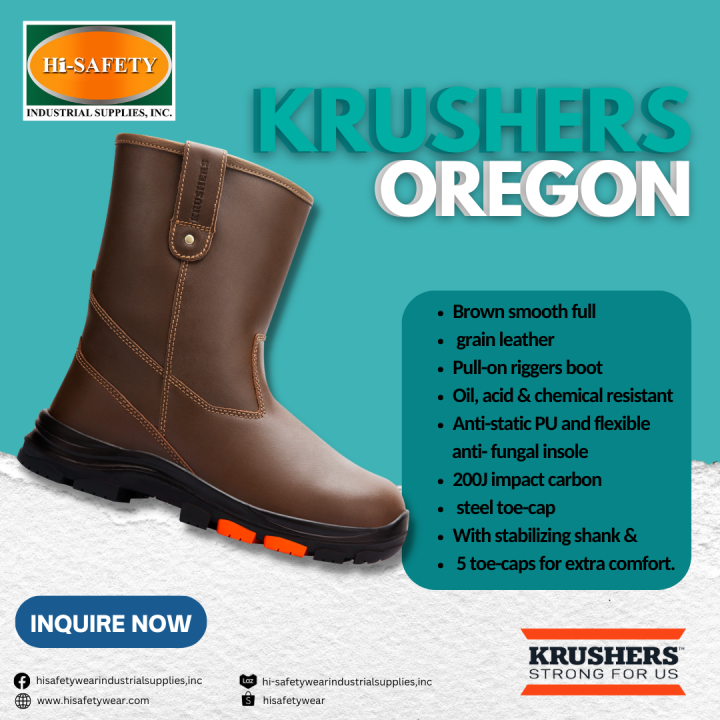 KRUSHERS NEW RANGE SAFETY BOOT OREGON Lazada PH