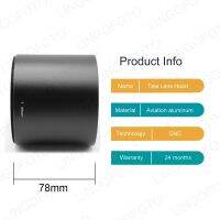 ฮู้ดเลนส์โลหะเทเลโฟโต้49 ~ 82มม. ความยาว78มม. พร้อมตัวกรองแบบเกลียวสำหรับ LC4480เลนส์400มม. 500มม.