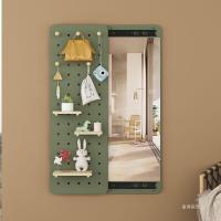 Spot parcel post Invisible Dressing Mirror Closed Full-Length Mirror Household Hidden Sliding Mirror Wire-Wrap Board Blocking Hallway Full-Length Mirror