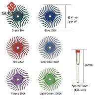 10ชิ้น1 "แปรงขัดเรเดียลขนแปรงขัดเครื่องประดับเครื่องมือขัดโลหะอุปกรณ์เสริม