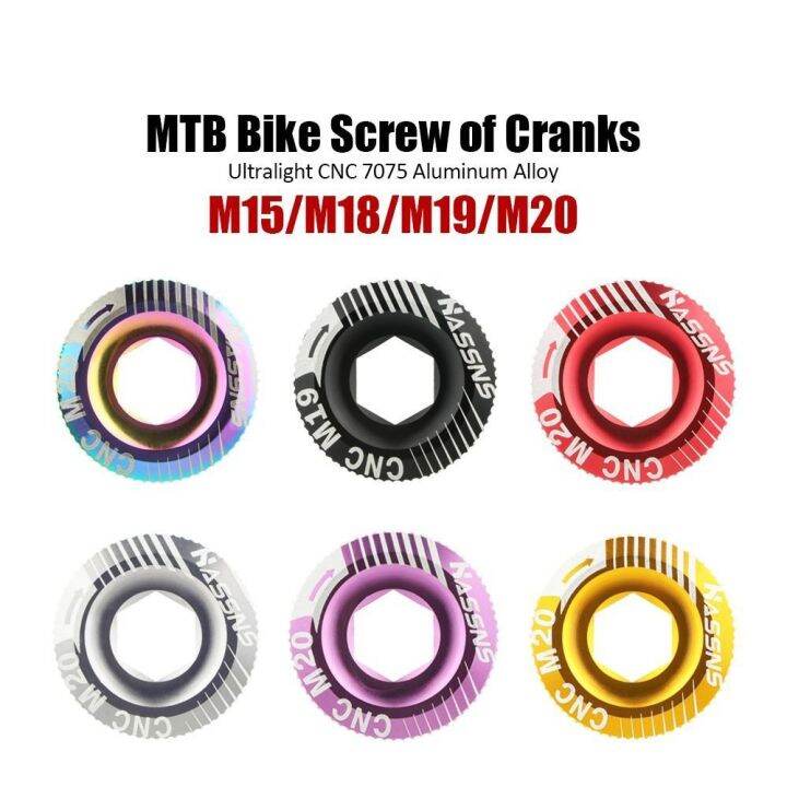 VBNFH Colorful MTB Crankset Nut Arm Fixing Bolt Bottom Bracket Crank