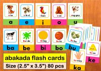 [COD] บัตรหนา Abakada Tagalog การศึกษาลามิเนต Flashcards 80ชิ้นชุด Cvc อ่านหลัก Tagalog สำหรับ Pre School Pre K ระดับเกรด