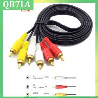 1.5m 3 RCA Male to Male 4N OFC Audio Video AV Cable for Home DVD TV Amplifier CD Soundbox RCA Wire QB7LA