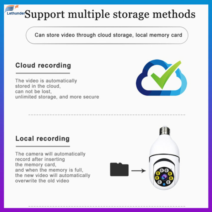 โลหะ-e27หลอดไฟเฝ้าระวังกล้อง-wifi-night-vision-สีอัตโนมัติติดตามร่างกาย4x-ซูมดิจิตอลวิดีโอตรวจสอบความปลอดภัย