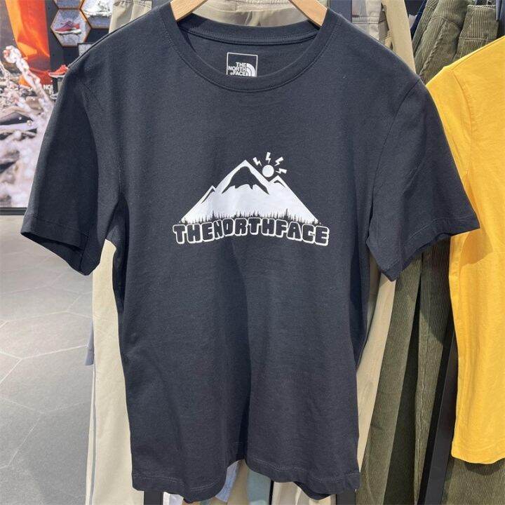 hack-thenorthface-2022เสื้อยืดแขนสั้นรอบคอหลวมกลางแจ้งผ้าฝ้ายบริสุทธิ์สำหรับทั้งหญิงและชายคนรักฤดูใบไม้ผลิและฤดูร้อน7waq