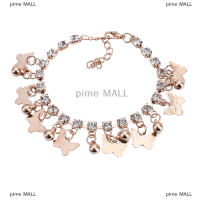 pime MALL Jhg Butterfly Pendant Ankle Chain Anklet Foot Chain Tassel Jewelry Ankle Bracelet