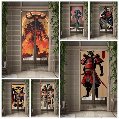 Fashion 2023 Japanese style samurai entrance partition wall curtain wall semi hanging restaurant kitchen decoration Noren