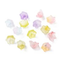 20pc Electroplate Glass Beads Flores Convallariae Mixed Color 10x11x6.5mm Hole: 1.2mm