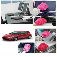 PIKOLINOS Random Color Household Kitchen Window Car Hand Soft Towel Washing Glove Cleaning Gloves Sponge Towel Cloth