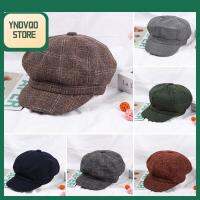 YNDVQO STORE ไม่เป็นทางการ กระบังหน้า ฤดูใบไม้ร่วงฤดูหนาว จิตรกร Newsboy Caps หมวกเบเร่ต์ผู้หญิง หมวกแก๊ปแปดเหลี่ยม หมวกปีกกว้าง