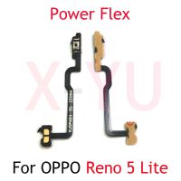 10PCS สําหรับ OPPO Reno 5 Lite สวิตช์ปุ่มปรับระดับเสียงปิดเสียงเปิด / ปิดสาย Flex Key