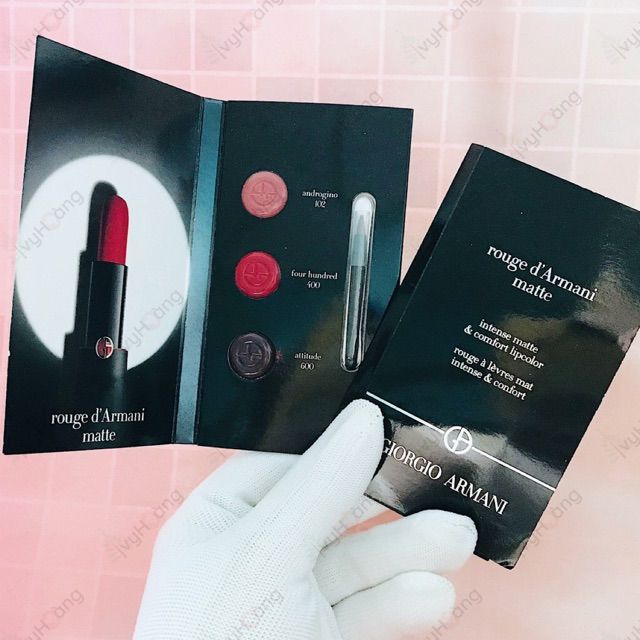 Sample mẫu thử vỉ son Giorgio Armani Rouge Darmani Matte Lipstick, sản phẩm  đa dạng, chất