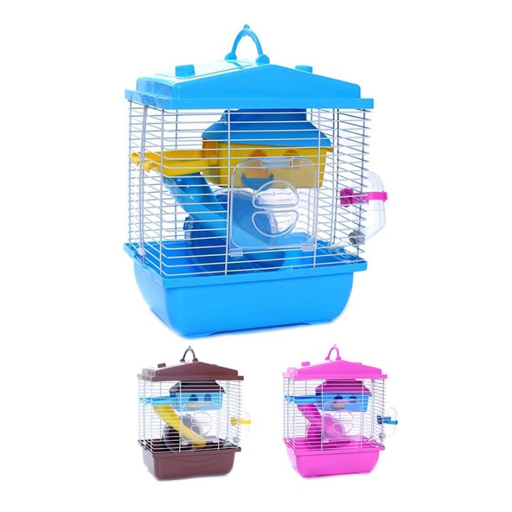 pet-cage-hamster-cottage-with-transparent-skylight-double-layer-house-for-hamster-golden-hamster-pet