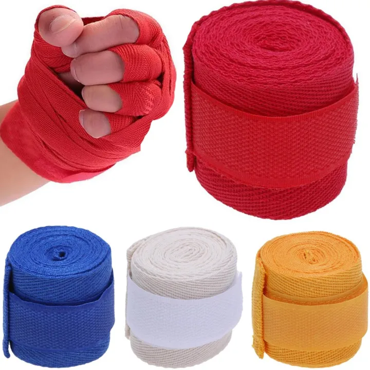 2PCS/Roll Cotton Boxing Sports Strap Boxing Bandage MMA Hand Gloves