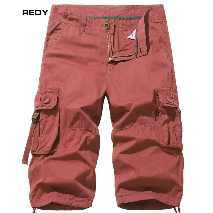 redy-กางเกงขาสั้นผู้ชายสำหรับใส่ทำงานลำลองขนาดใหญ่ฤดูร้อน