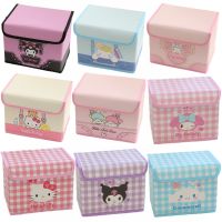 [Koala Travel] Sanrios Cinnamoroll Kuromi My Melody Purin Kittly กล่องเก็บอะนิเมะ Kawaii เครื่องสำอางพับฝุ่นเข็มขัด Sundries Organizer