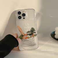 เคสโทรศัพท์ซิลิโคนใสใช้ได้กับ IPhone14 13 12 11 Pro Max X XS ฝาหลัง TPU นุ่มกันกระแทกที่ราบรื่น