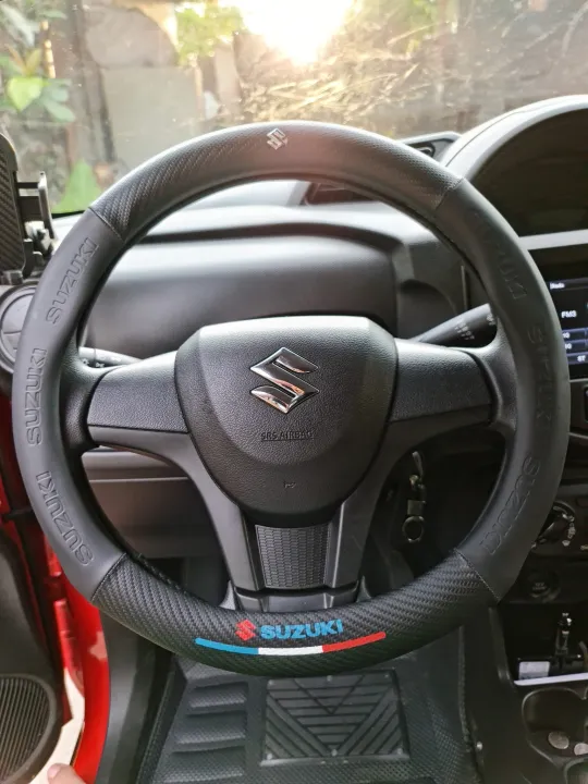 Suzuki Carbon Fiber Leather Steering Wheel Cover Lazada PH