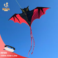 9KM DWLIFE Bat Kite Bird Kites High Quality 1.6m 64“ With Kite Handle And Line Easy to Fly With Long Tail Outdoor Toys Gift