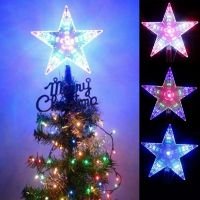 Garland ไฟประดับตกแต่งต้นคริสต์มาส,ไฟ LED รูปดาวห้าแฉกไฟประดับตกแต่งบ้านเทศกาลคริสต์มาส