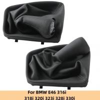 56ความเร็วเกียร์เปลี่ยนลูกบิดหนัง Gaitor Boot สำหรับ BMW E46 316i 318i 320i 323i 330i 1998-2005รถอุปกรณ์จัดแต่งทรงผม