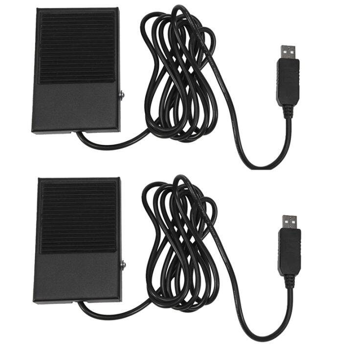 Programmable USB Foot Switch With 2M Cable - HID Compatible For Hands-Free Computer Control