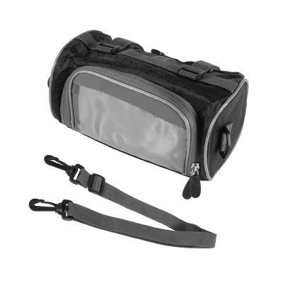 Outdoor Bicycle Handlebar Bag Mountain Bike Press Screen Head Bag Outdoor 5L Multifunctional Portable Waterproof Bag Road Bike Front Tube Handlebar Bag