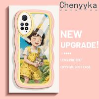 เคส Chenyyka สำหรับ Xiaomi Redmi Note 11 Pro Note 5G 11e Note Pro เคสลายการ์ตูนเด็กผู้หญิงและสุนัขเคสมือถือกันกระแทกแบบใสนิ่มเคสโปร่งใสลายกล้องถ่ายรูปฝาครอบป้องกันซิลิกาเจลที่สร้างสรรค์