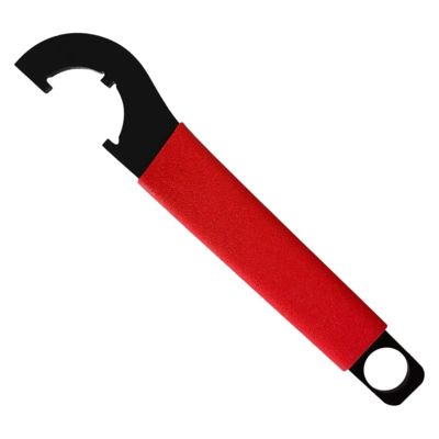 Castle Nut Wrench Adjustable Spanner Wrench Tool Buffer Tube Locknut Wrench 1/4 with Non-Slip Rubber Handle