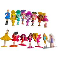 50-100Pcs Mixed College Student Uptown Girl Pop Lady Fariy Princess Friend Sister Gyaru Figure Cake Decor Model Figurine Toy