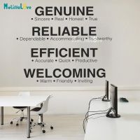 [COD] Inspirational Motivational Words Decal Efficient Welcoming Our Values Office Removable Vinyl Wall Sticker BD402