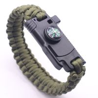 【CW】 Function Outdoor Survival BraceletMen  39;s Wrap Umbrella Rope Multifunctional