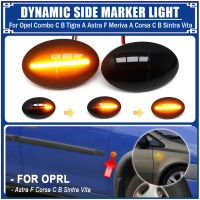 LED เลี้ยวแสงแบบไดนามิกด้านเครื่องหมายพิทักษ์ลำดับโคมไฟสำหรับ Opel Combo C B Tigra A Astra F Meriva A Corsa C B ซินตรา