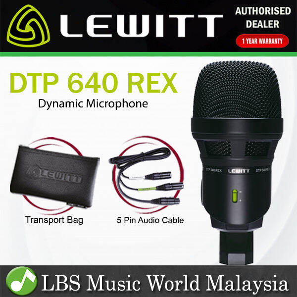 Lewitt DTP640 REX Dynamic Condenser Double Power Bass Drum Cardiod Mic