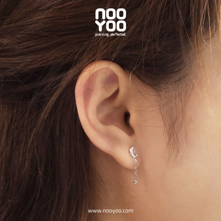nooyoo-ต่างหูสำหรับผิวแพ้ง่าย-tiny-moon-amp-star-dangle-surgical-steel