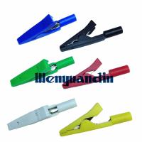 2pcs Red-Black-Yellow-Green-Blue-White Insulated Alligator Clip Test Connect Crocodile Clips 2mm For Multimeter Banana Plug Electrical Circuitry Parts