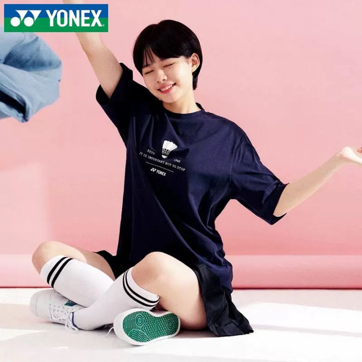 yonex-yonex-ถุงเท้าเล่นแบดมินตันของผู้หญิงถุงน่องกีฬาถุงเท้าเทนนิสหนาด้านล่างผ้าเช็ดตัวผู้หญิง245232ใหม่