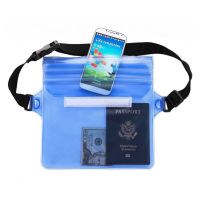 PVC Pocket for Phone Valuables Waterproof Waist Bag Belt Bag with Adjustable Waist Strap for Beach Swimming Snorkeling