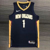 Top-quality 2021-22 Nba Basketball Mens Jersey Orleans Pelicans 1 Zion Williamson 75th Anniversary Jerseys Deep Blue