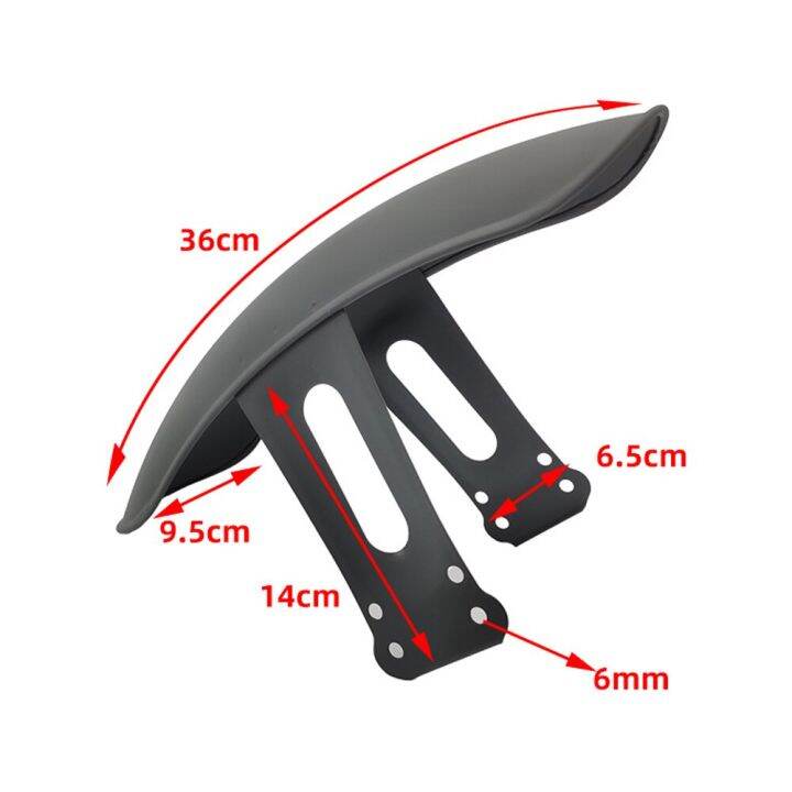 Universal Motorcycle Front Wheel Fender Retro Black \Chrome Tire Position Mudguard Splash Guard