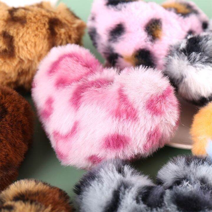 20pcs-cute-heart-shape-plush-ball-mini-color-plush-toys-leopard-print-faux-rabbit-fur-stuffed-toy-keychain-accessories-girl-gift