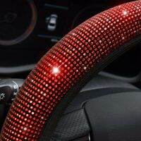 Protective Car Steering Wheel Cover Red Replacement Replaces Car Cover Diamond Parts Shining Universal 15 quot; Auto