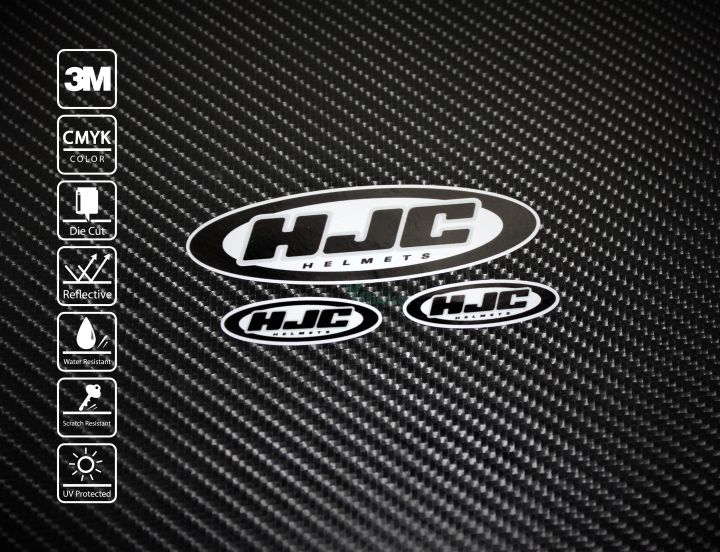 สติ๊กเกอร์ มอเตอร์ไซค์ Sticker หมวกกันน็อค HJC Helmet 163