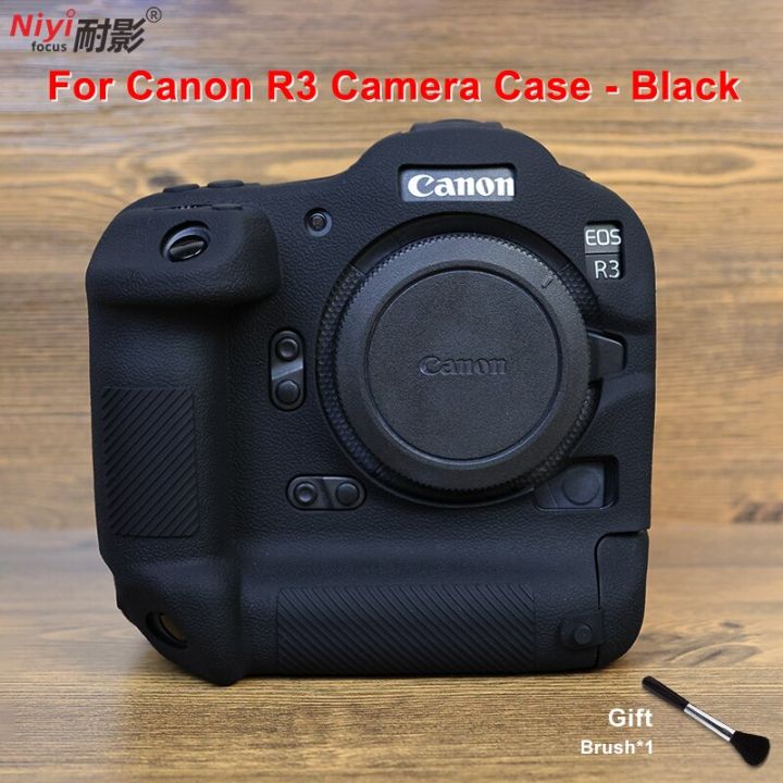 r3ตัวป้องกันเคสซิลิโคนสำหรับกล้องผิวสำหรับกล้องแคนนอน-eos-r3กระเป๋ายางภาพกรอบกล้อง